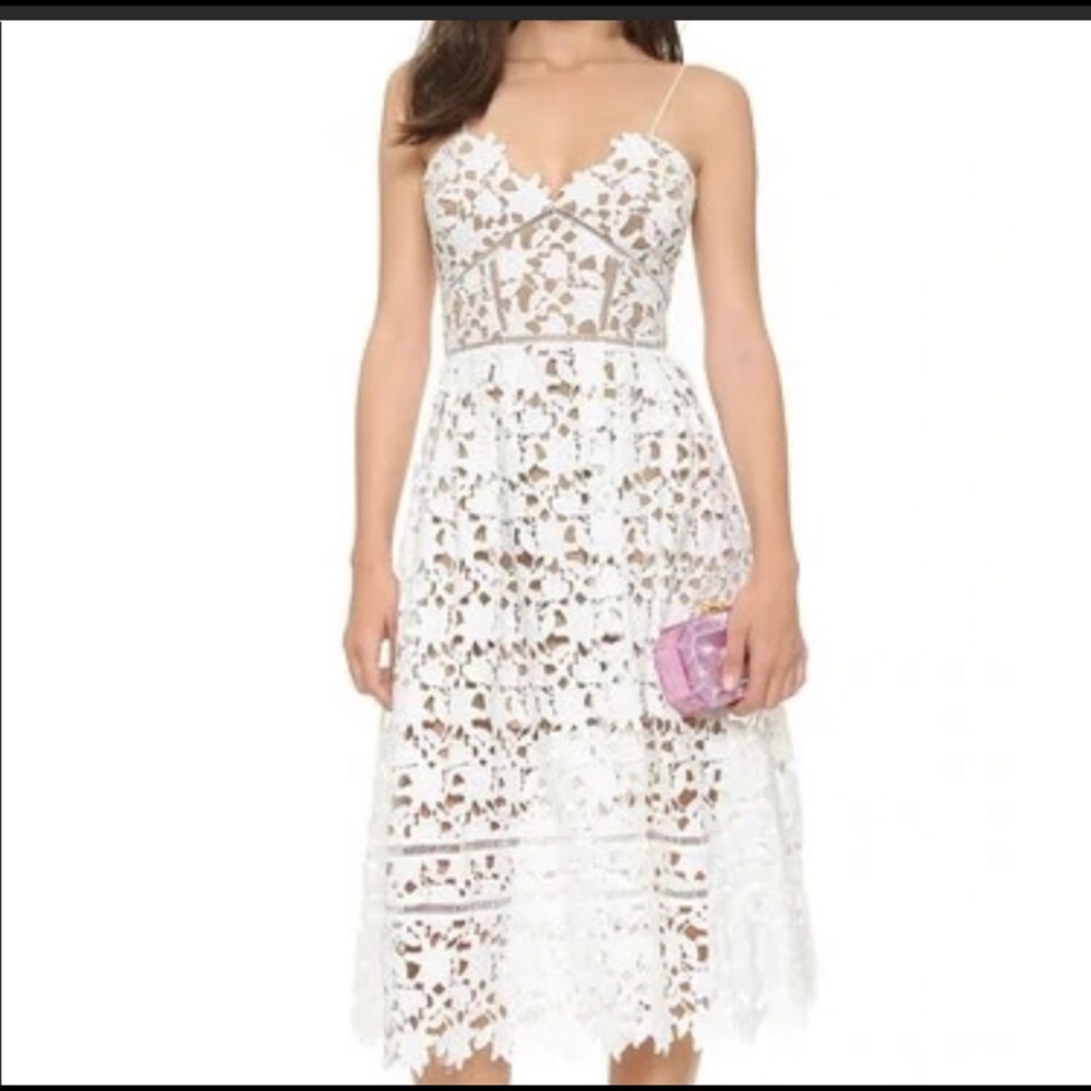 Self Portrait Azaelea Dress in White